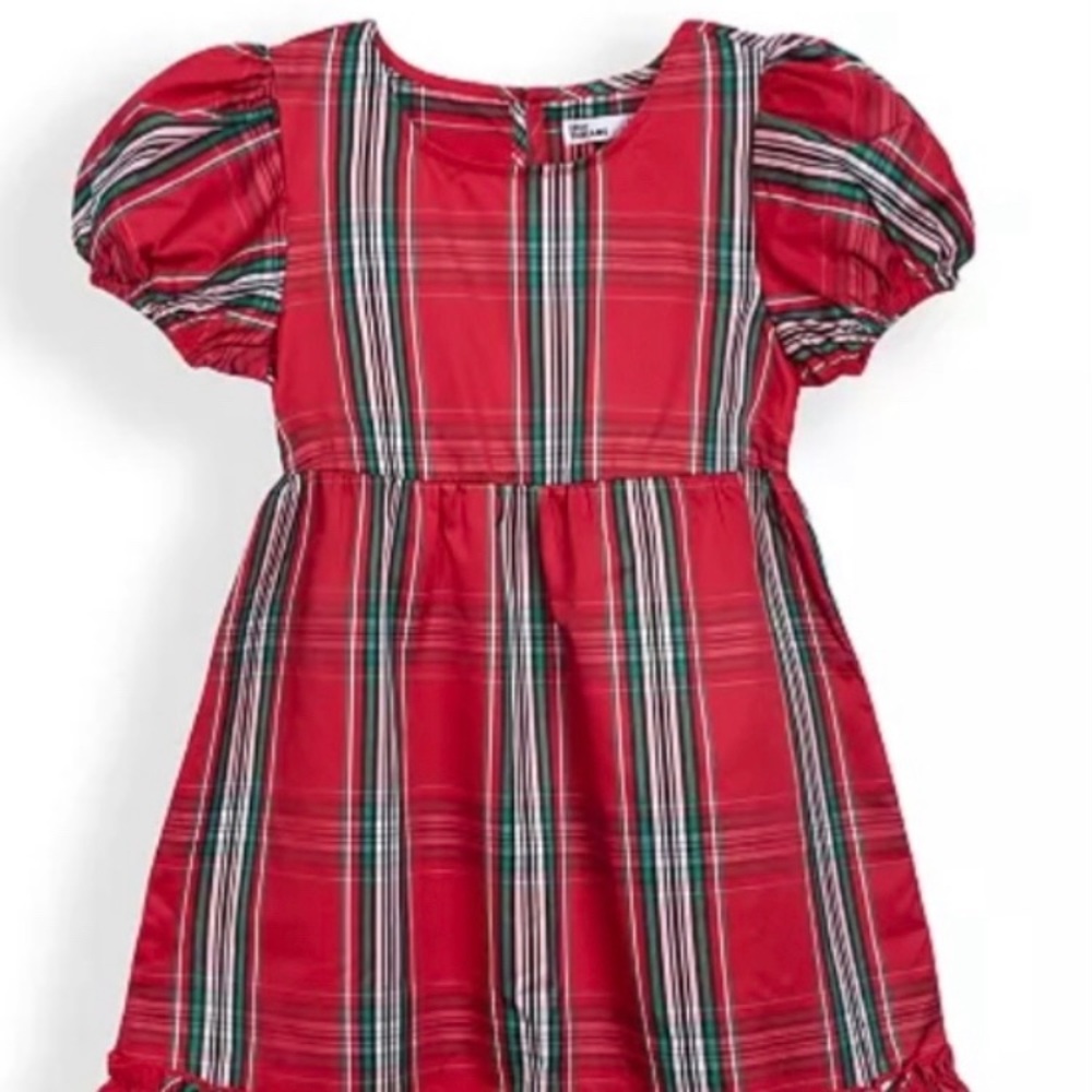 Epic threads big girls puff sleeve plaid dress